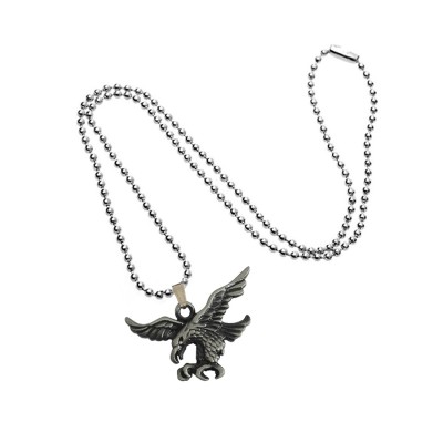Chrome Silver Eagle Pendant By Menjewell